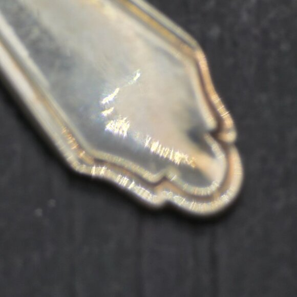 Vintage Sterling Silver 3 Tine Cocktail Fork Ornate Simple Handle Design HS255 - Picture 5 of 6